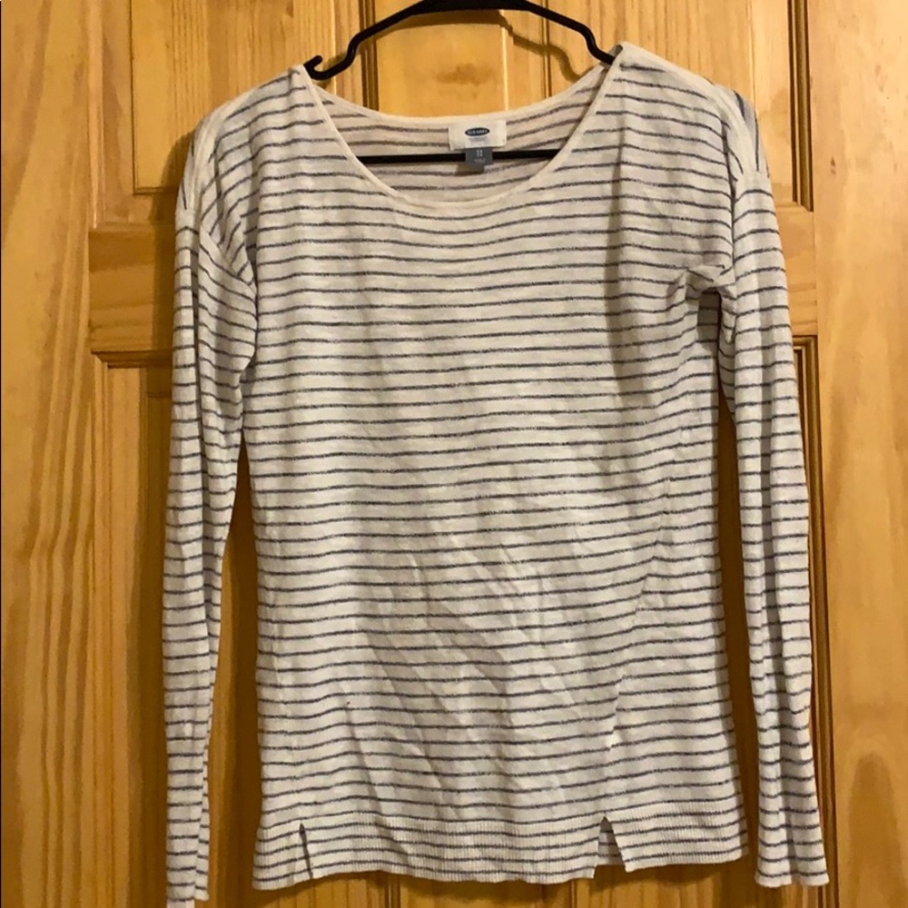 Old Navy light striped sweater